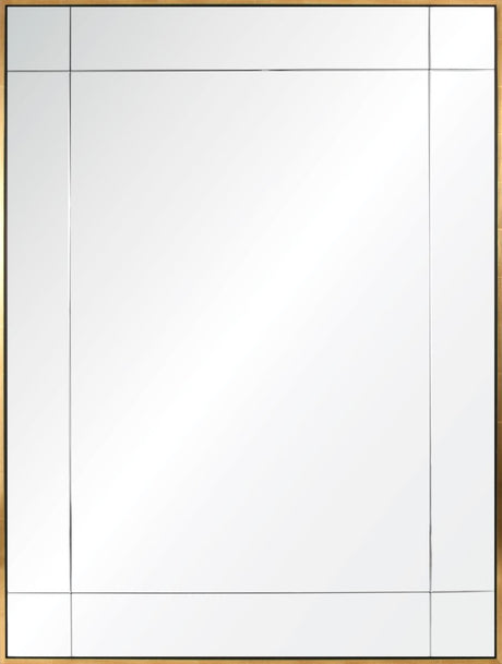 Mirror Image Home - Water Gilded Gold Leaf & Ebony Wall Mirror | Fig Linens