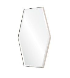 Mirror Image Home - Polished Stainless Steel Hexagon Mirror | Fig Linens 