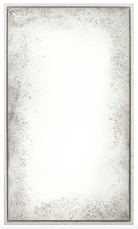 Wall Decor by Mirror Image Home -  Rustic White Antiqued Floated Mirror | Fig Linens