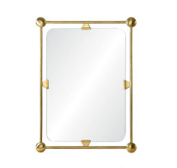 Mirror Image Home - Molly Burnished Brass Mirror by Celerie Kemble | Fig Linens