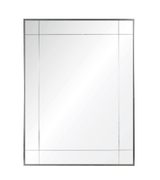 Mirror Image Home - Water Gilded Silver Leaf & Ebony Mirror | Fig Linens