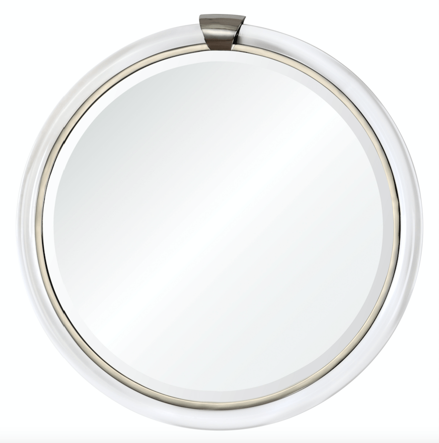 Mirror Image Home - Transitional Mirror - Acrylic & Nickel Round Wall Mirror | Fig Linens