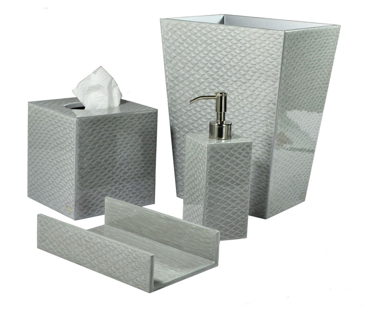 Pacific Fine Silver Bath Accessories by Mike + Ally | Fig Linens
