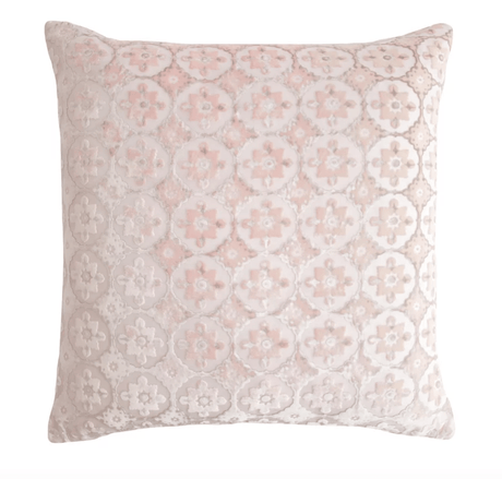 Fig Linens - Small Moroccan Blush Velvet Pillows by Kevin O’Brien Studio