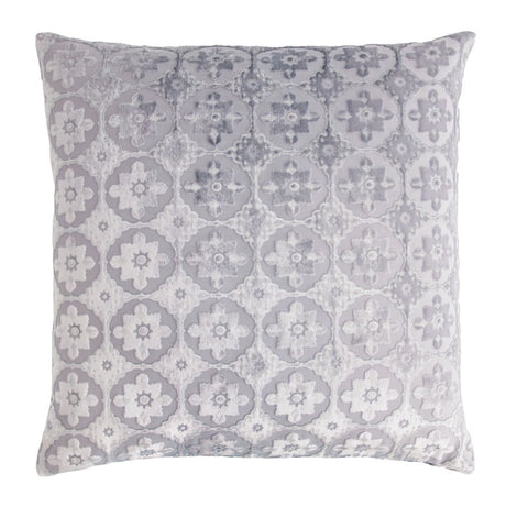 Small Moroccan Silver Gray Velvet Pillows by Kevin O'Brien Studio | Fig Linens