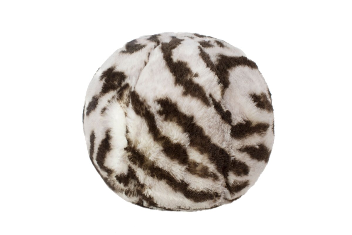 Tiger Faux Fur Snowball by Evelyne Prélonge | Fig Linens and Home