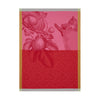 Fruits du Verger Coulis Tea Towel Set of 4 by Le Jacquard Francais red pink