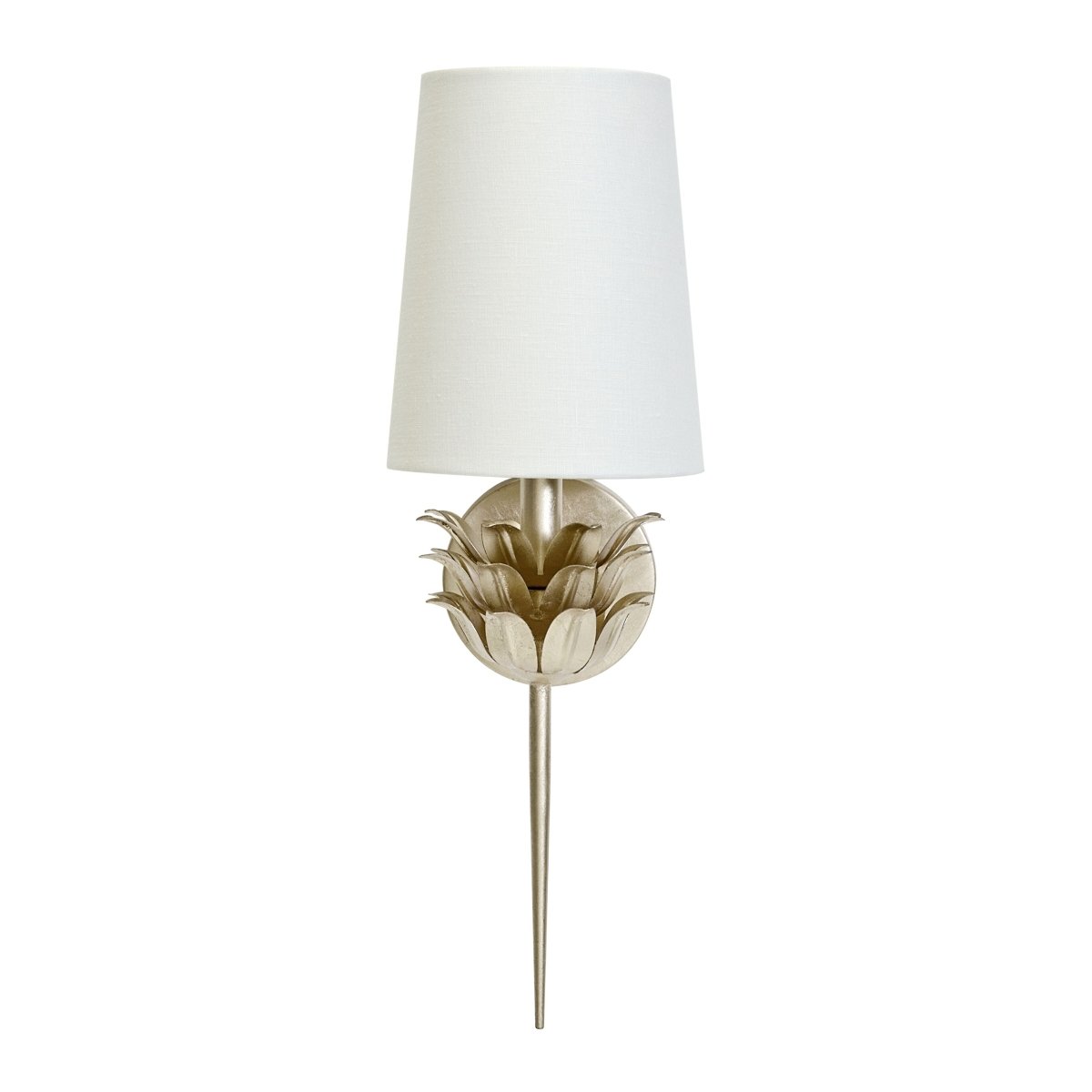 Delilah Silver Wall Sconce by Worlds Away | Fig Linens and Home