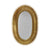Rita Gold Oval Mirror by Worlds Away | Fig Linens and Home