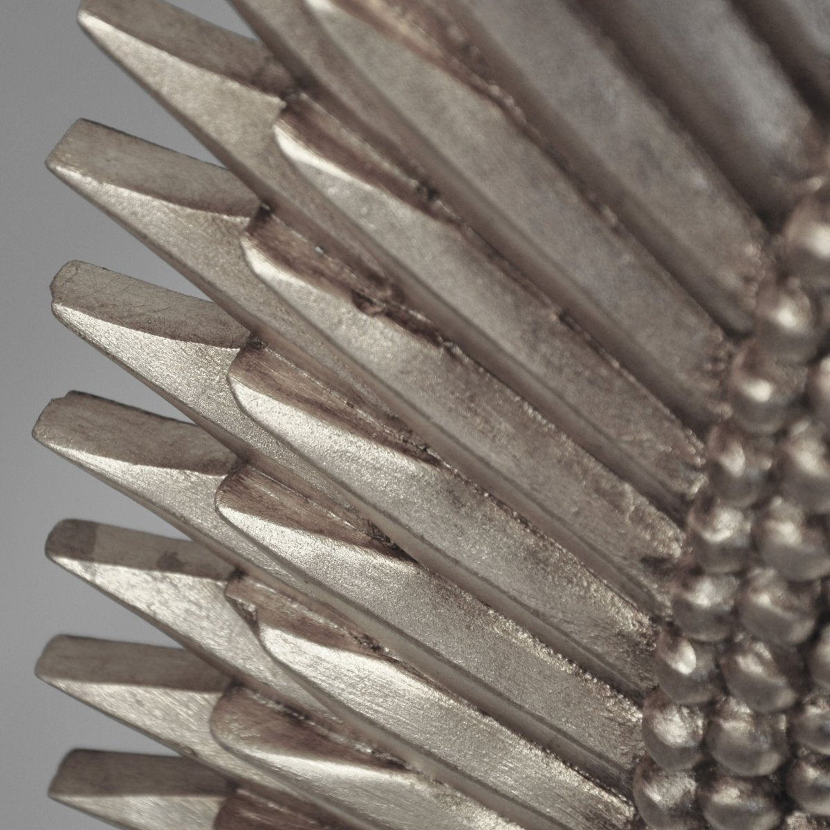 Rita Silver Oval Starburst Wall Mirror by Worlds Away | Fig Linens and Home