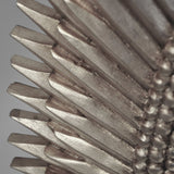 Rita Silver Oval Starburst Wall Mirror by Worlds Away | Fig Linens and Home