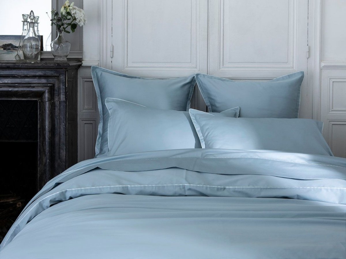 Teo Baltic Blue Bedding by Alexandre Turpault | Fig Linens and Home