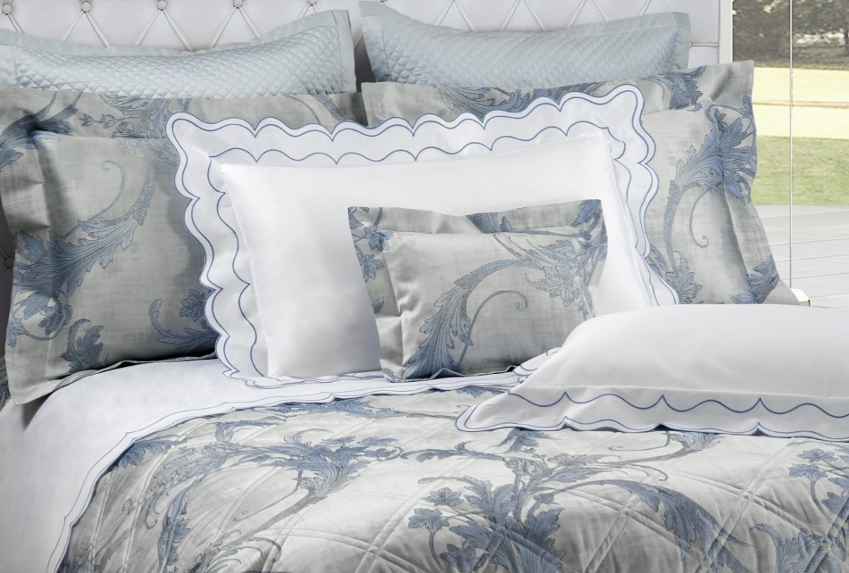 St. Malò Embroidery Bedding by Dea Fine Linens | Fig Linens