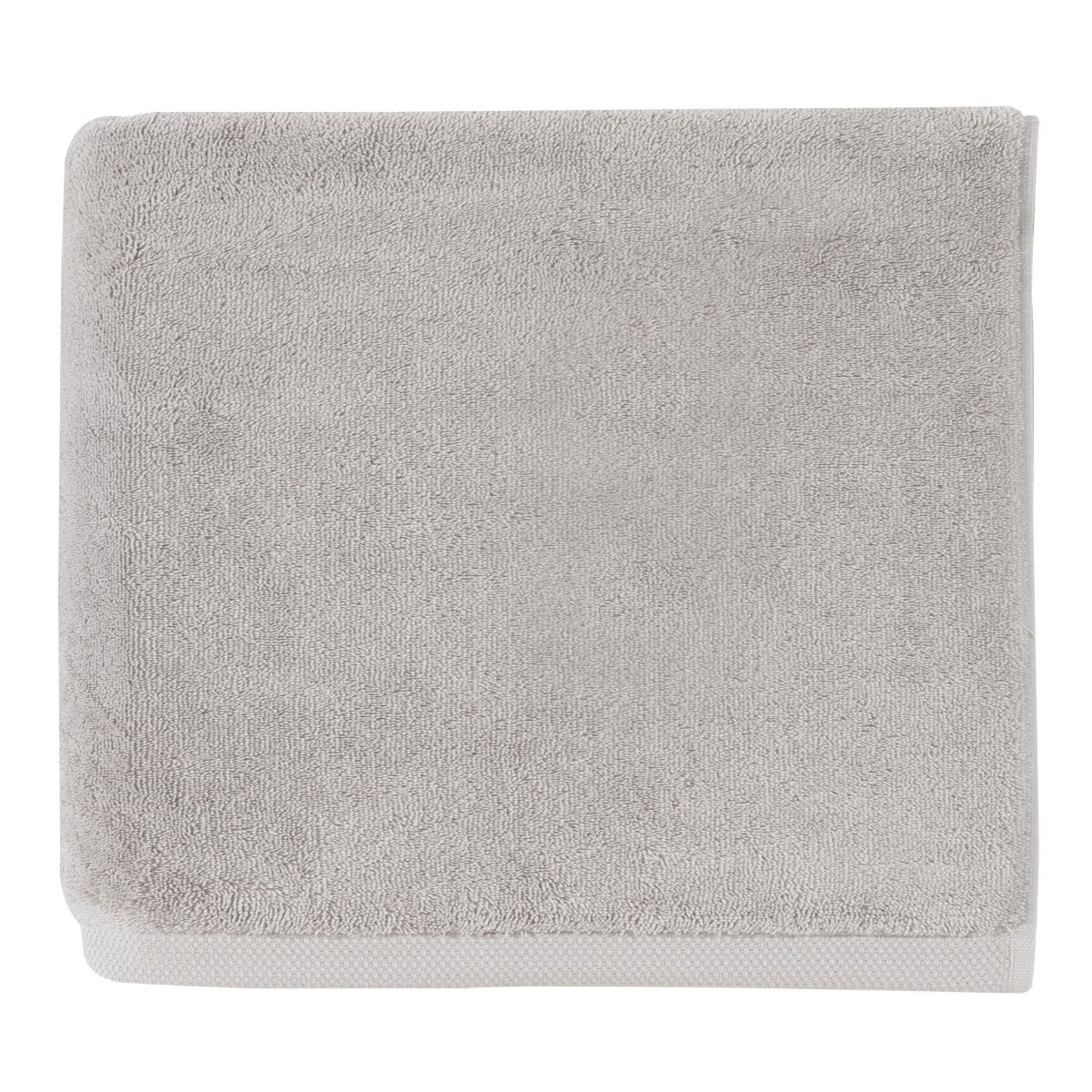 Essentiel Light Grey Bath Towels by Alexandre Turpault | Fig Linens 