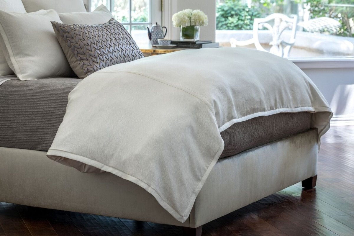 Lili Alessandra Gia Ivory Duvet - Fig Linens