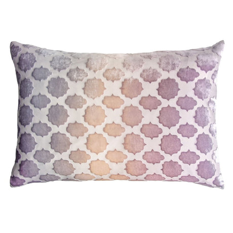 Kevin O’Brien Studio Opal Mod Fretwork Pillow by Kevin O'Brien Studio - 14” x 20” at FIG LINENS AND HOME - 2