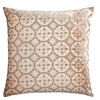 Fig Linens - Latte Small Moroccan Velvet Pillow by Kevin O'Brien Studio