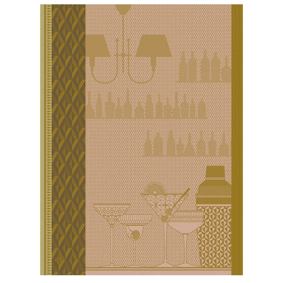 Fig Linens - Ambiance Cocktail Grapefruit Tea Towels by Le Jacquard Français