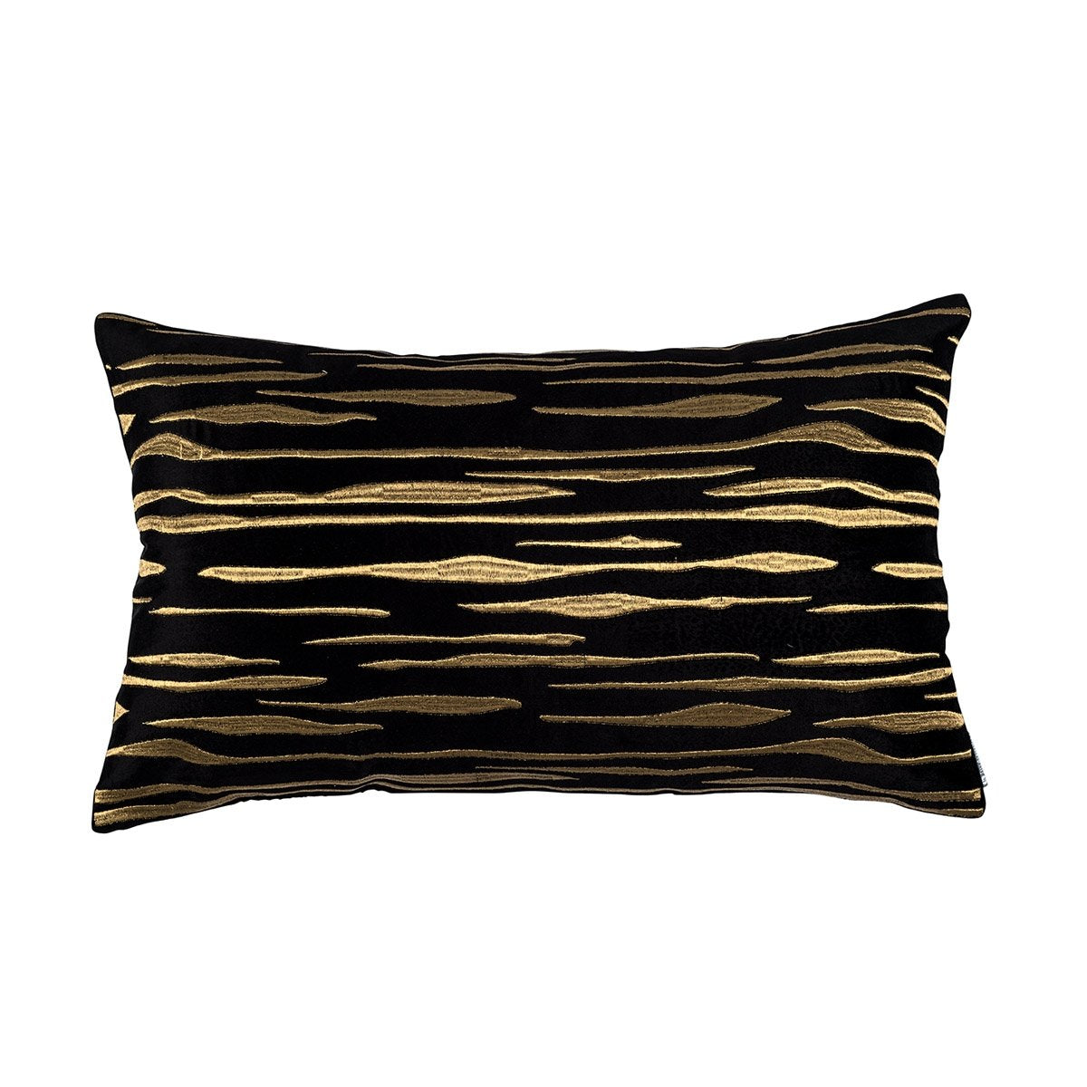 Lili Alessandra Decorative Pillow - Zara Black and Gold Pillow at Fig Linens and Home
