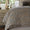 Fig Linens - Lili Alessandra Bedding - Zara Light Grey Velvet and Gold Duvet
