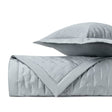 FIL COUPE Quilted Coverlet in Blue Gray by Home Treasures at Fig Linens and Home