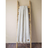 Lands Downunder Waffle Weave Throw Gray by Lands Downunder - at FIG LINENS AND HOME - 1
