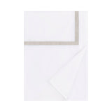 Home Treasures Bedding - ALINA DUVET COVER - WHITE / DUNE at Fig Linens and Home