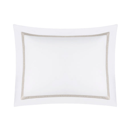 Home Treasures Bedding - ALINA Pillow Shams- WHITE / DUNE at Fig Linens and Home