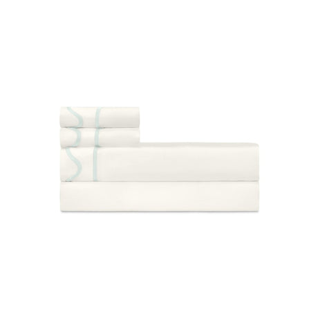 Home Treasures Amalfi Bedding - AMALFI PILLOWCASES - IVORY / EUCALIPTO