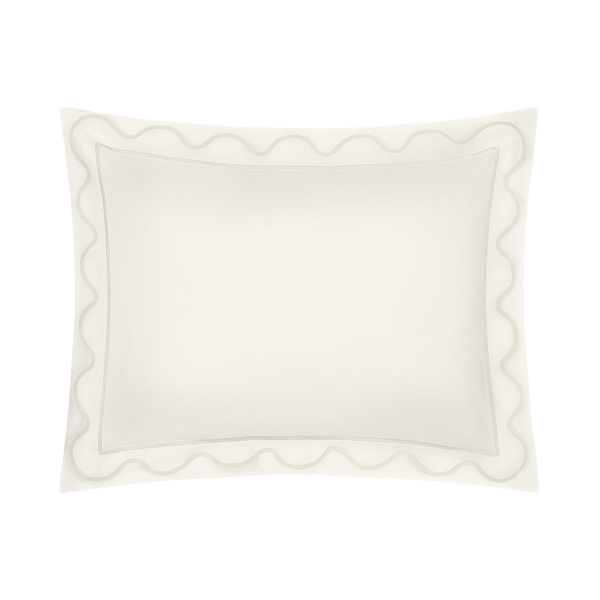Home Treasures Amalfi Bedding - AMALFI Pillow SHAM - IVORY / IVORY