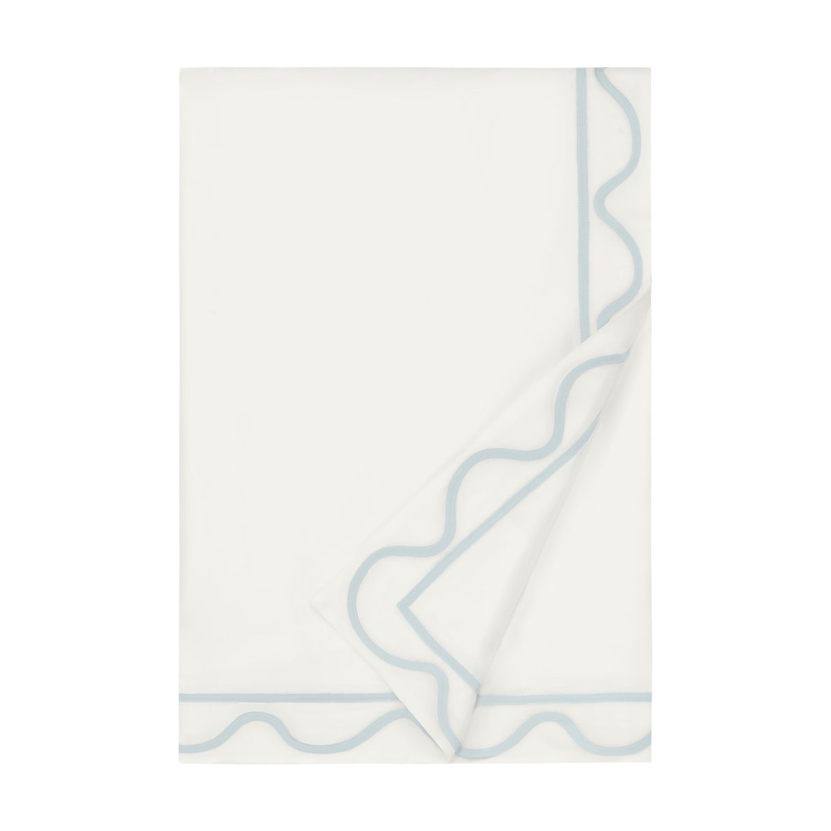 Home Treasures Amalfi Bedding - AMALFI DUVET COVER - IVORY / SION BLUE