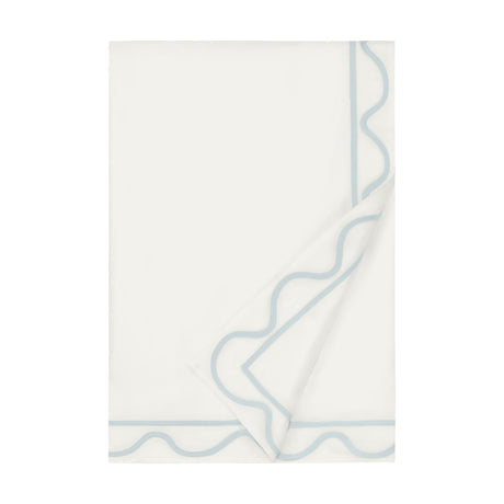 Home Treasures Amalfi Bedding - AMALFI DUVET COVER - IVORY / SION BLUE