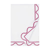 Home Treasures Amalfi Bedding - AMALFI DUVET COVER - WHITE / BRI PINK
