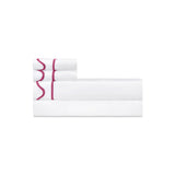 Home Treasures Amalfi Bedding - AMALFI PILLOWCASES - WHITE / BRI PINK