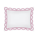 Home Treasures Amalfi Bedding - AMALFI Pillow SHAM - WHITE / BRI PINK
