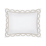 Home Treasures Amalfi Bedding - AMALFI Pillow SHAM - WHITE / CANDLELIGHT