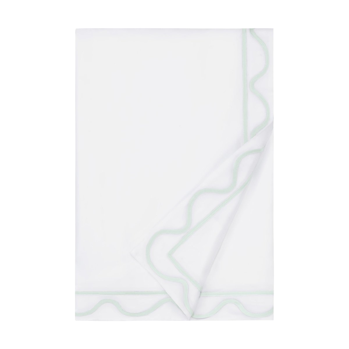 Home Treasures Amalfi Bedding - AMALFI DUVET COVER - WHITE / EUCALIPTO