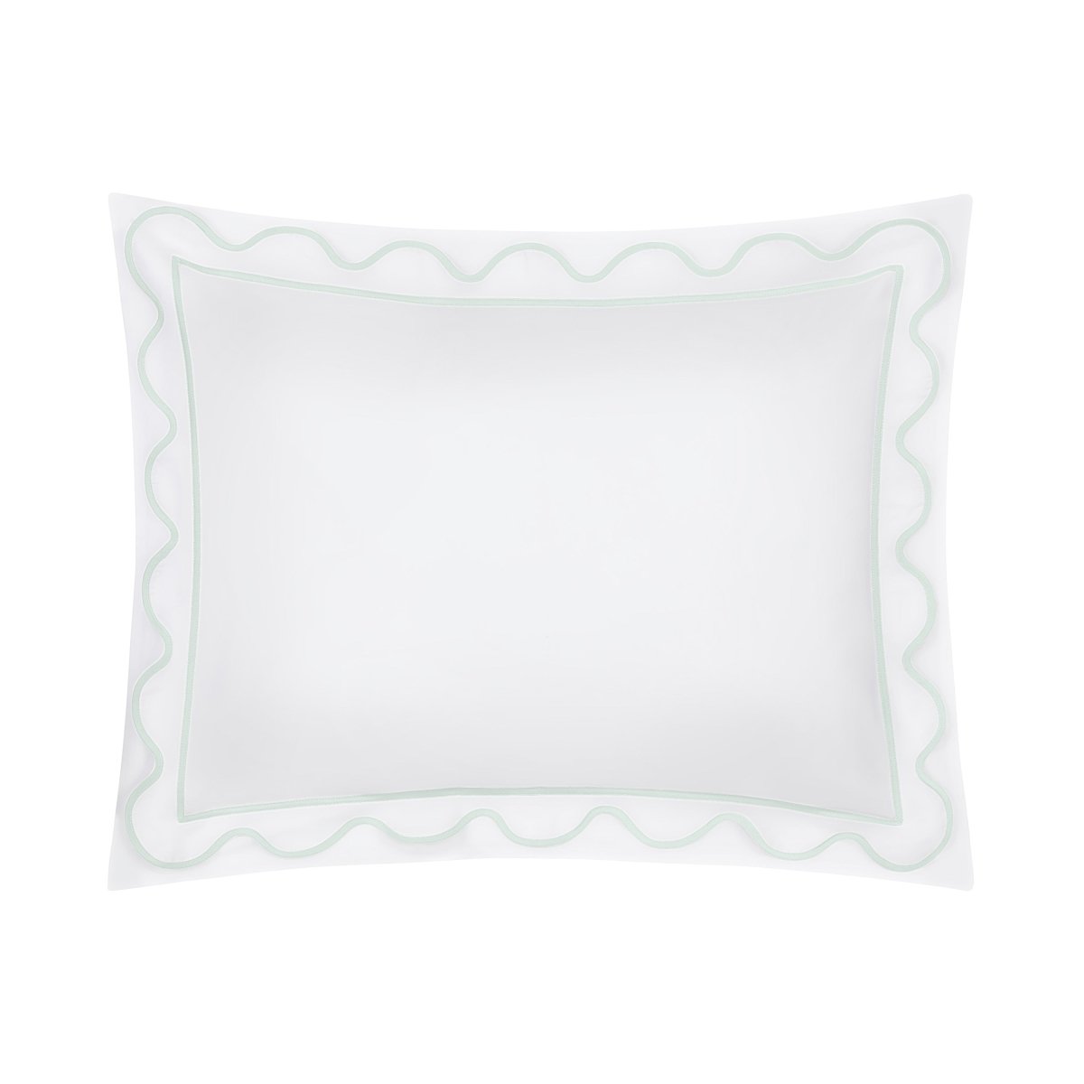 Home Treasures Amalfi Bedding - AMALFI Pillow SHAM - IVORY / EUCALIPTO