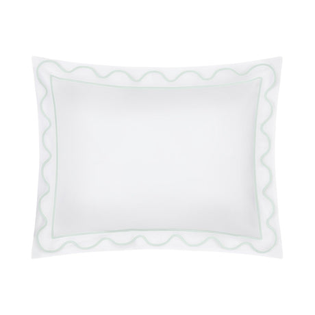 Home Treasures Amalfi Bedding - AMALFI Pillow SHAM - IVORY / EUCALIPTO