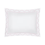 Home Treasures Amalfi Bedding - AMALFI Pillow SHAM - WHITE / INCENSO LAVENDER