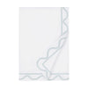 Home Treasures Amalfi Bedding - AMALFI DUVET COVER - WHITE / SION BLUE