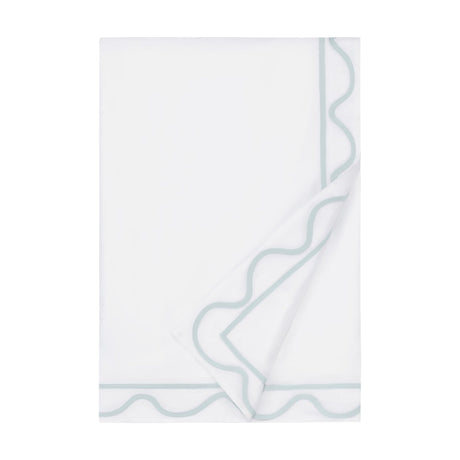 Home Treasures Amalfi Bedding - AMALFI DUVET COVER - WHITE / SION BLUE