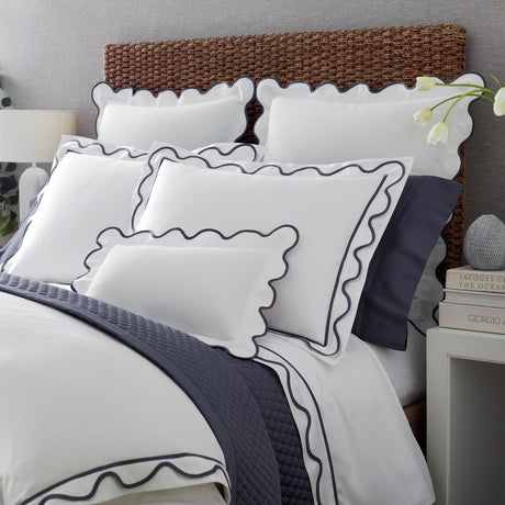 Amalfi Scalloped Bedding by Home Treasures | Duvet Covers and Sheets at Fig Linens and Home 1