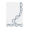 Home Treasures Amalfi Bedding - AMALFI DUVET COVER - WHITE / TEAL