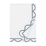 Home Treasures Amalfi Bedding - AMALFI DUVET COVER - WHITE / TEAL