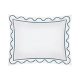 Home Treasures Amalfi Bedding - AMALFI Pillow SHAM - WHITE / TEAL