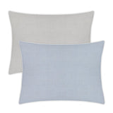 Pillow Shams in Two-Tone Marine and Ash | Home Treasures Asher Bedding at Fig Linens and Home