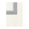 BORDERS TW / TW XL DUVET COVER - IVORY / SION BLUE / CHROME