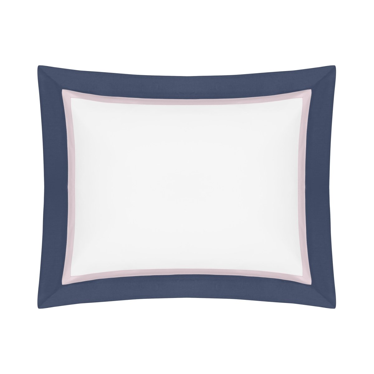 BORDERS BD SHAM - WHITE / INCENSO LAVENDER / NAVY BLUE