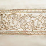 Ivory and Olive Gold Swatch - Paris Bedding by Home Treasures at Fig Linens and Home